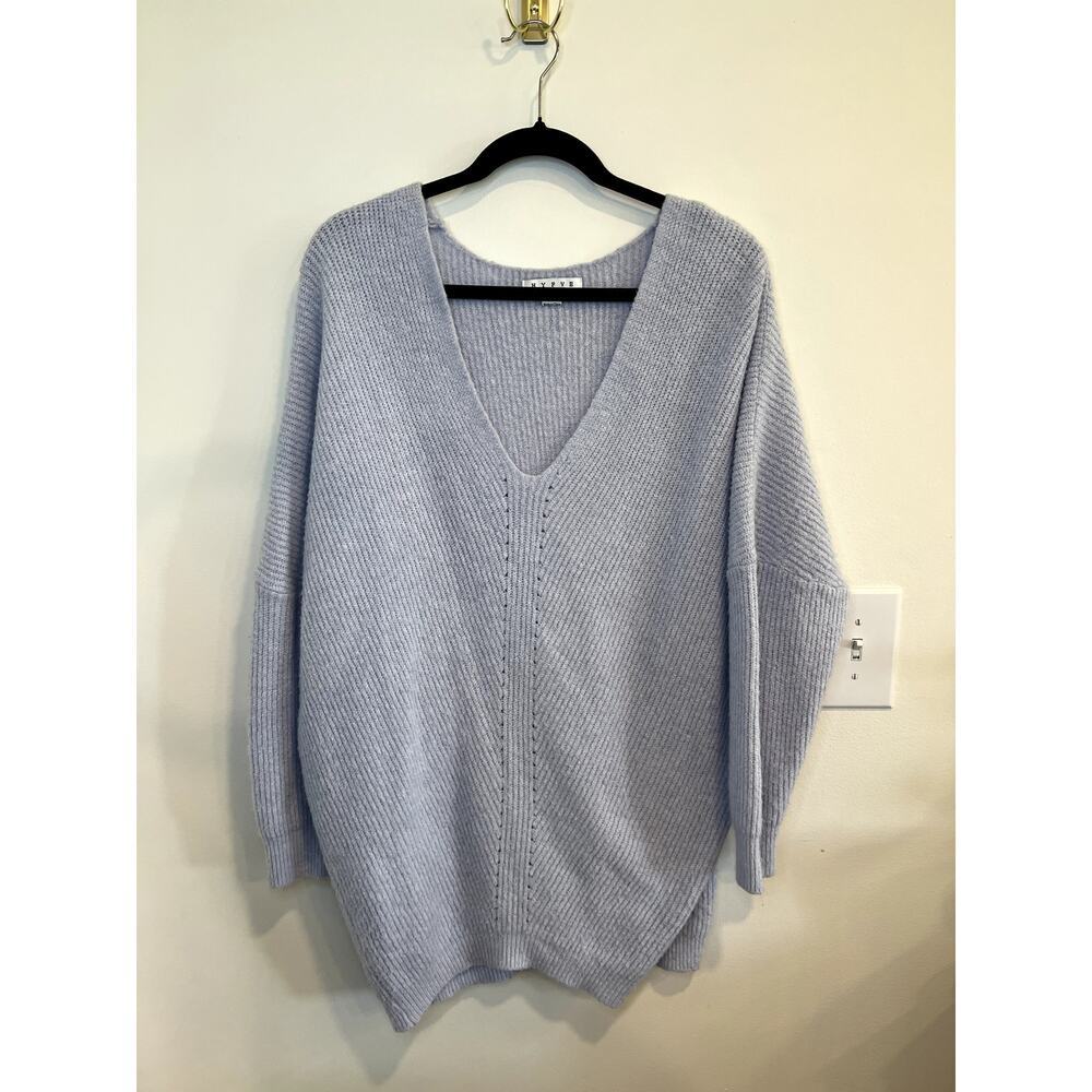 Hyfve Oversized Knit Sweater Slouchy Cozy Minimalist Soft Lounge Chic